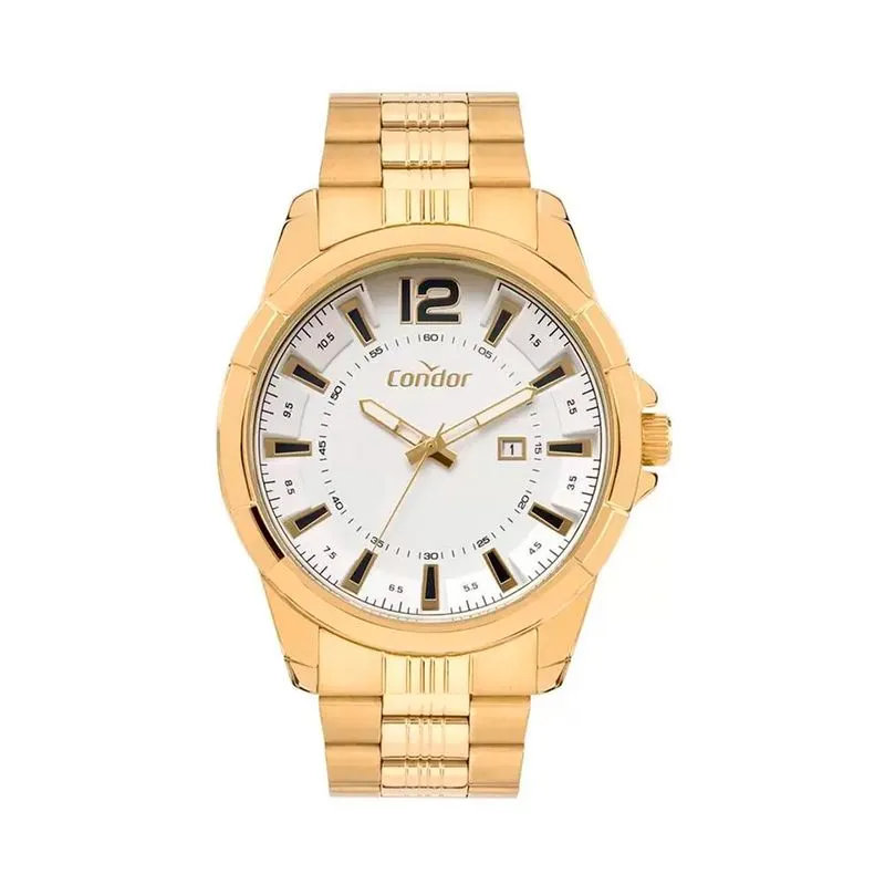 RELOGIO CONDOR ANALOGICO DOURADO E PULSEIRA