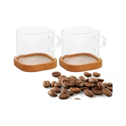caneca dupla mimo style quadrada boro 130ml