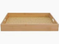 bandeja retangular mimo style bambu palinha 39 cm
