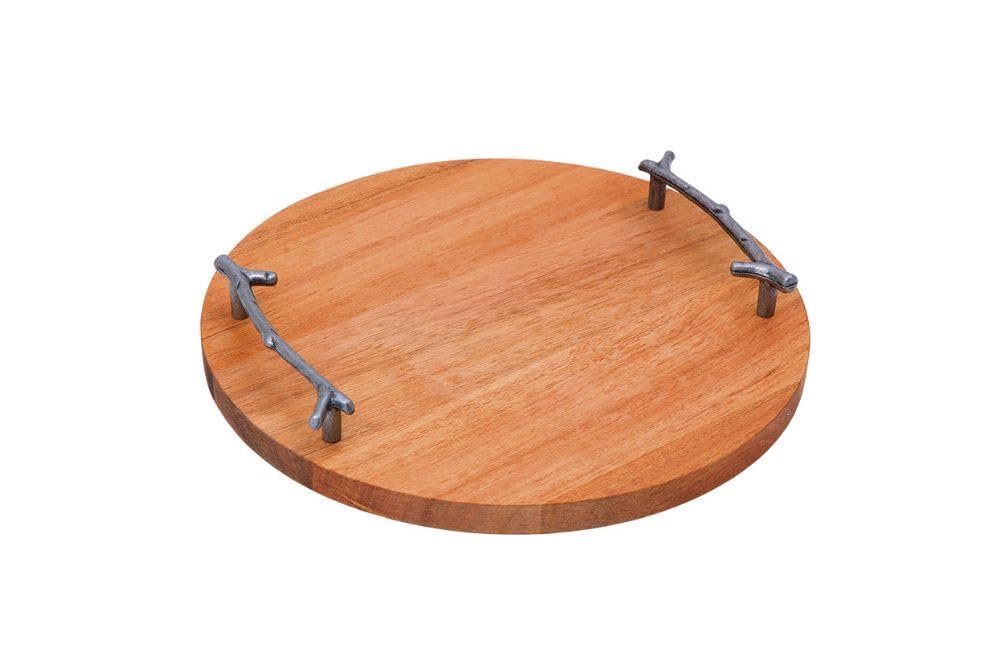bandeja redonda mimo style acacia 26cm