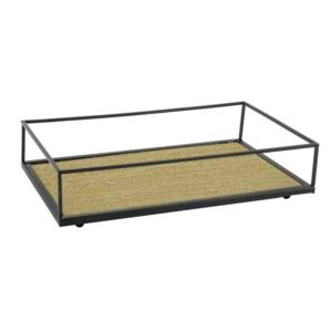 bandeja retangular mimo style native black 40cm
