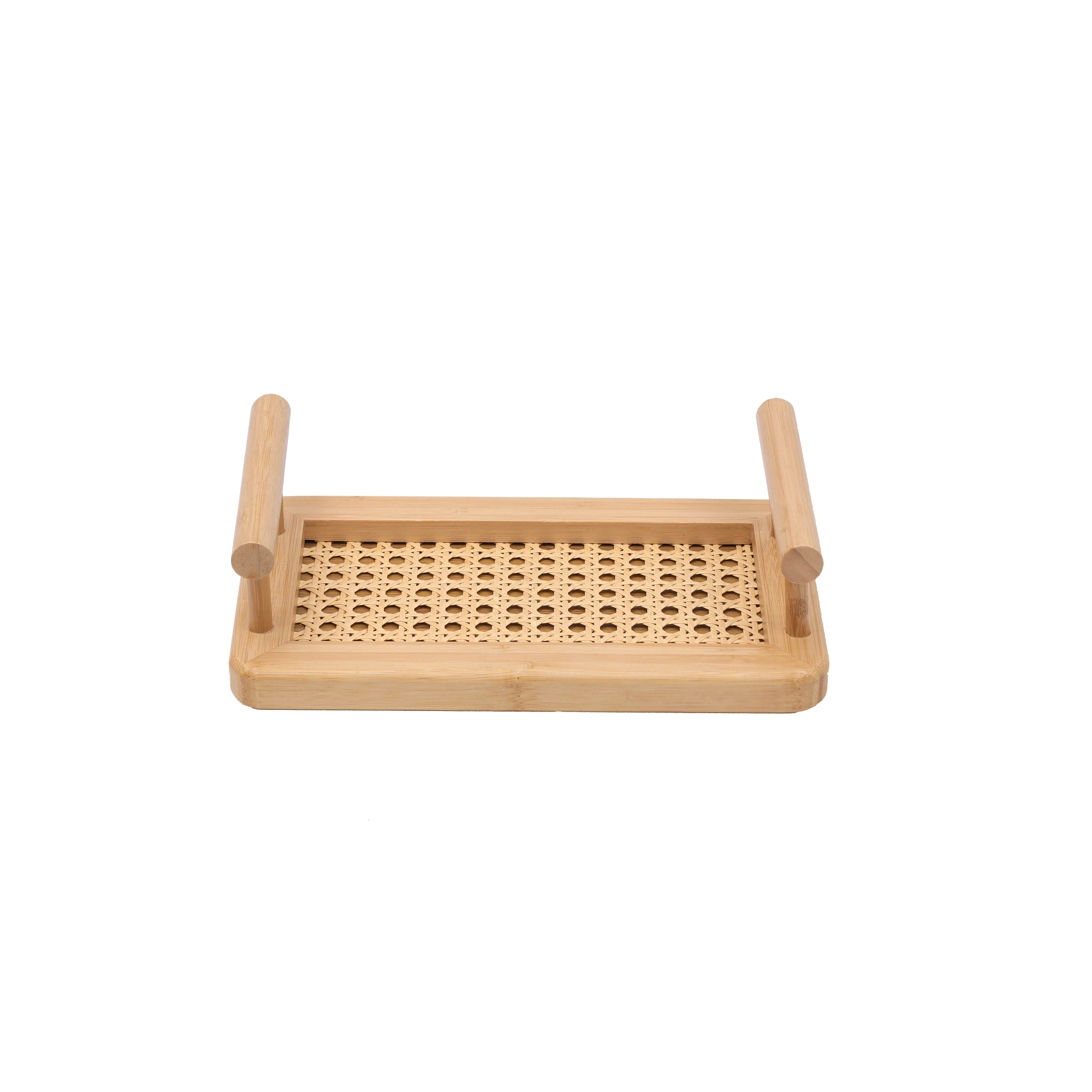 bandeja retangular mimo style bambu palhinha 25 cm