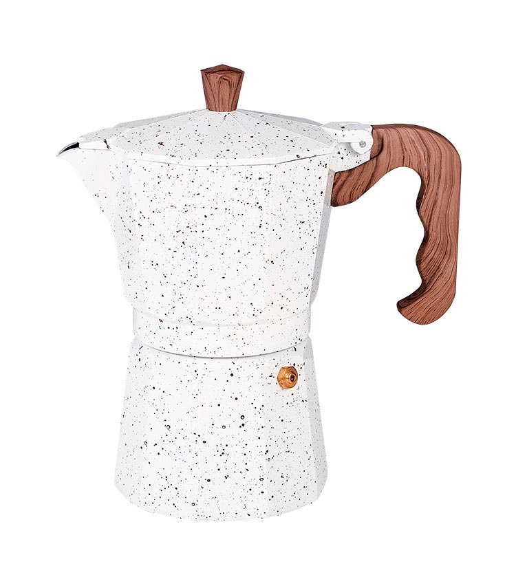 cafeteira italiana mimo style marmol para 6 cafézinhos