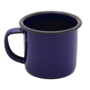 caneca esmaltada mimo style blue 150ml