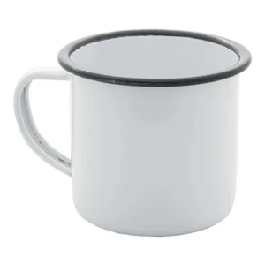 caneca esmaltada mimo style white 150ml