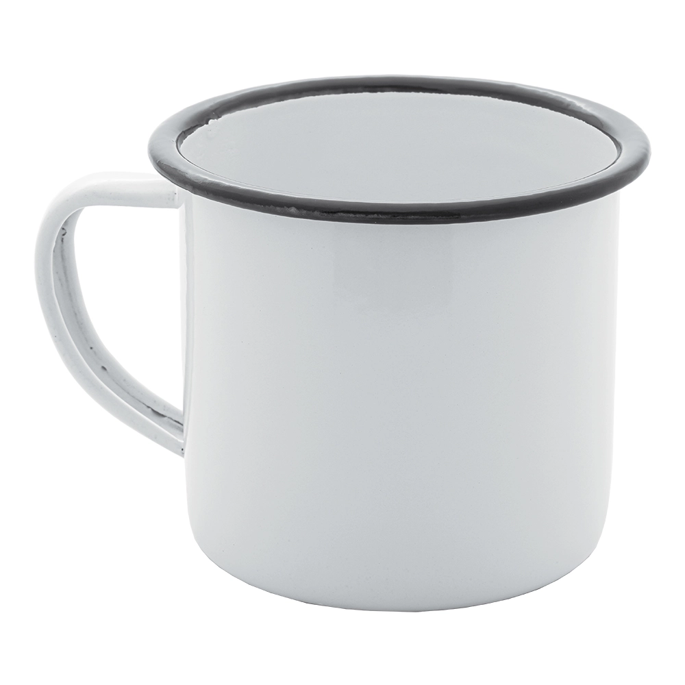 caneca esmaltada mimo style white 150ml