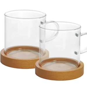 caneca dupla mimo style boro com bambu 100ml