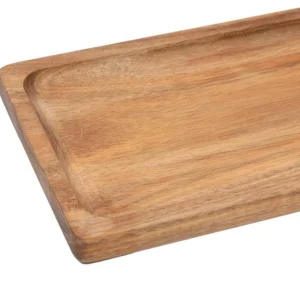 bandeja retangular acacia wood mimo style 46cm