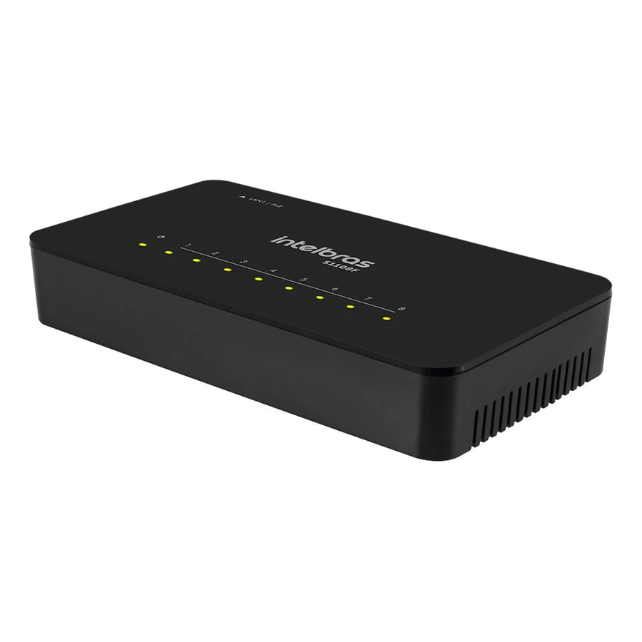Switch 8 Portas Fast Ethernet Não gerenciavel S1108f Intelbras