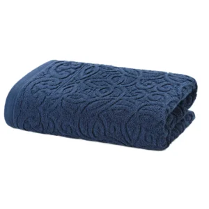 Toalha de Rosto Döhler Provença Azul Marinho 50 cm x 90 cm.