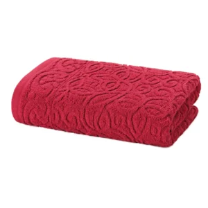 Toalha de Rosto Döhler Provença Vermelho 50 cm x 90 cm.