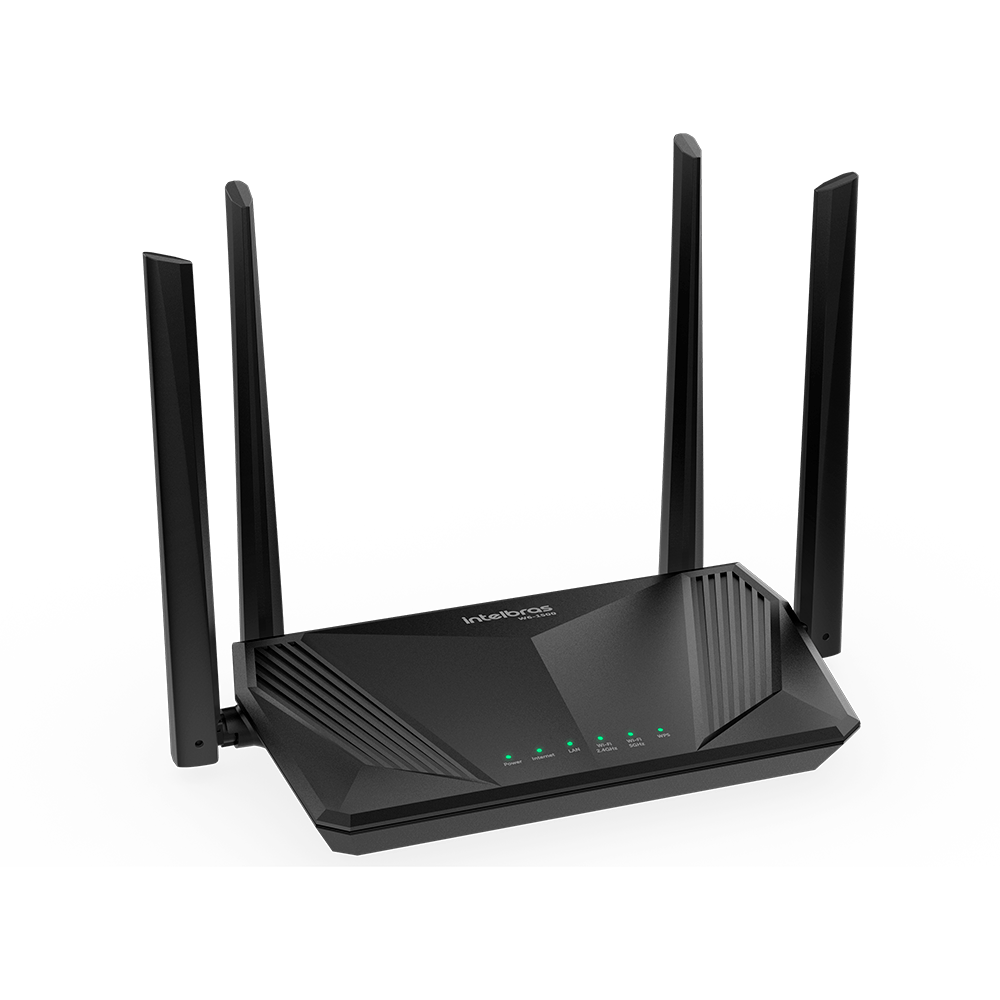 Roteador Wi-Fi 6 Dual Band W6-1500 Preto Intelbras