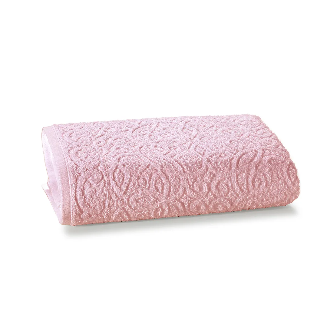 Toalha de Rosto Döhler Provença Rosa Escuro 50 cm x 90 cm.