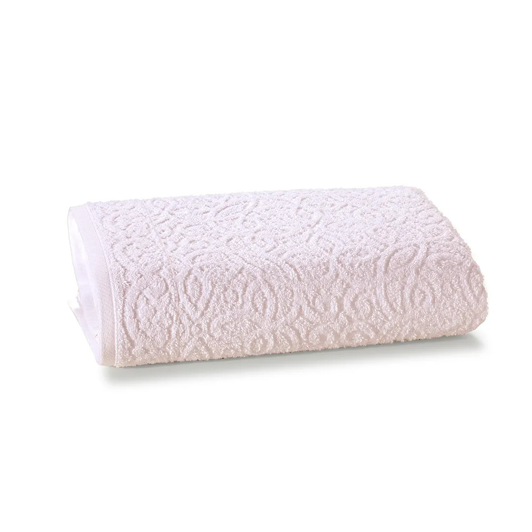 Toalha de Rosto Döhler Provença Rosa Claro 50 cm x 90 cm.