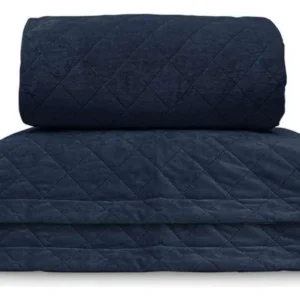 kit colcha appel velvet cv casal marinho