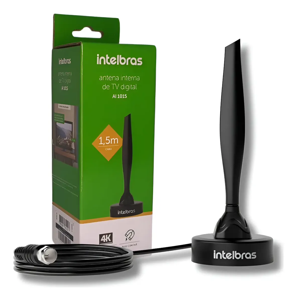 Antena Digital Interna Uhf Hdtv 4k Intelbras - Ai 1015