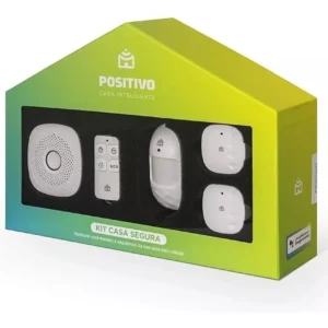 Kit Casa Segura Positivo C/ Smart Central - 5 Peças Branco